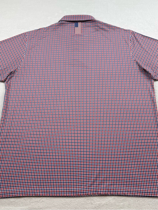 RHOBACK The patriot polo golf shirt men’s size 3XL Gingham check performance - Picture 3 of 12
